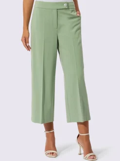 Pantalons jupe-culotte avec poches et plis soignés