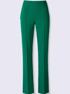 Pantalons larges avec ceinture élastique et nervures raffinées