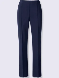 Pantalons larges avec ceinture élastique et nervures raffinées