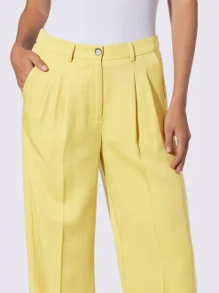 Pantalons larges avec plis et poches confort fit