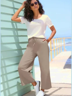 Pantalons larges avec poches latérales pour loisirs