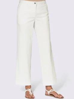 Pantalons larges avec poches et matière twill douce