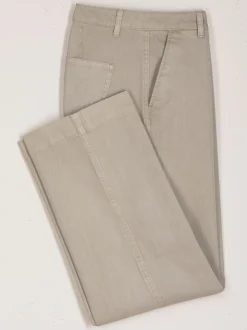Pantalons larges avec poches et matière twill douce