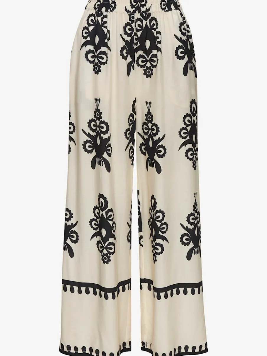 Pantalons larges avec poches imprimé viscose douce