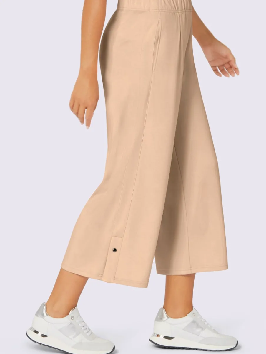 Pantalons larges à ceinture élastique et poches latérales