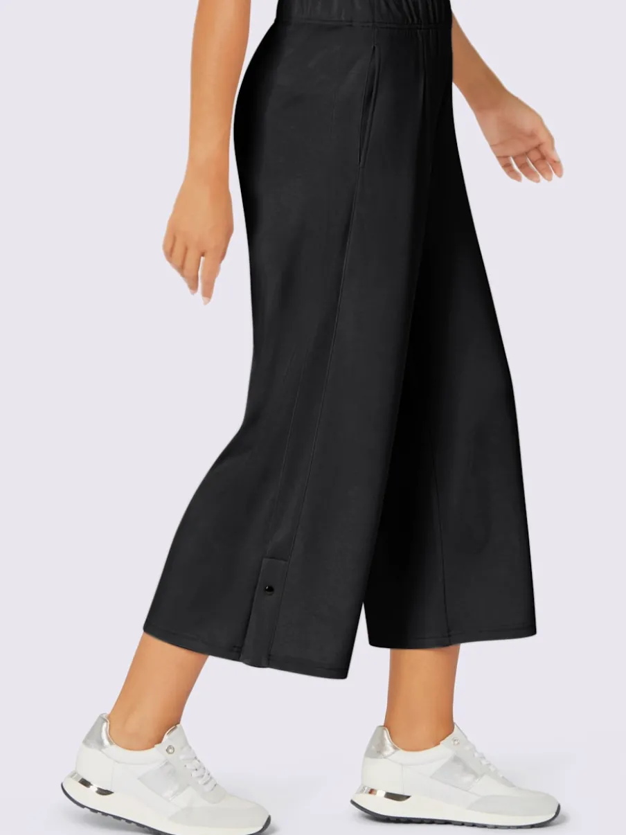 Pantalons larges à ceinture élastique et poches latérales