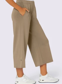 Pantalons larges à ceinture élastique et poches latérales