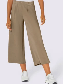 Pantalons larges à ceinture élastique et poches latérales