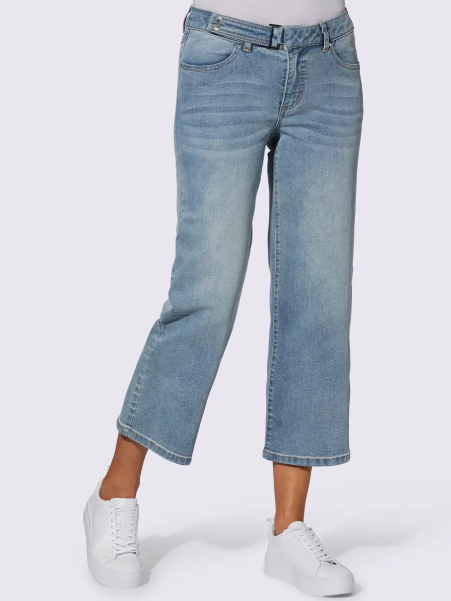Pantalons larges décontractés en jean avec poches pratiques