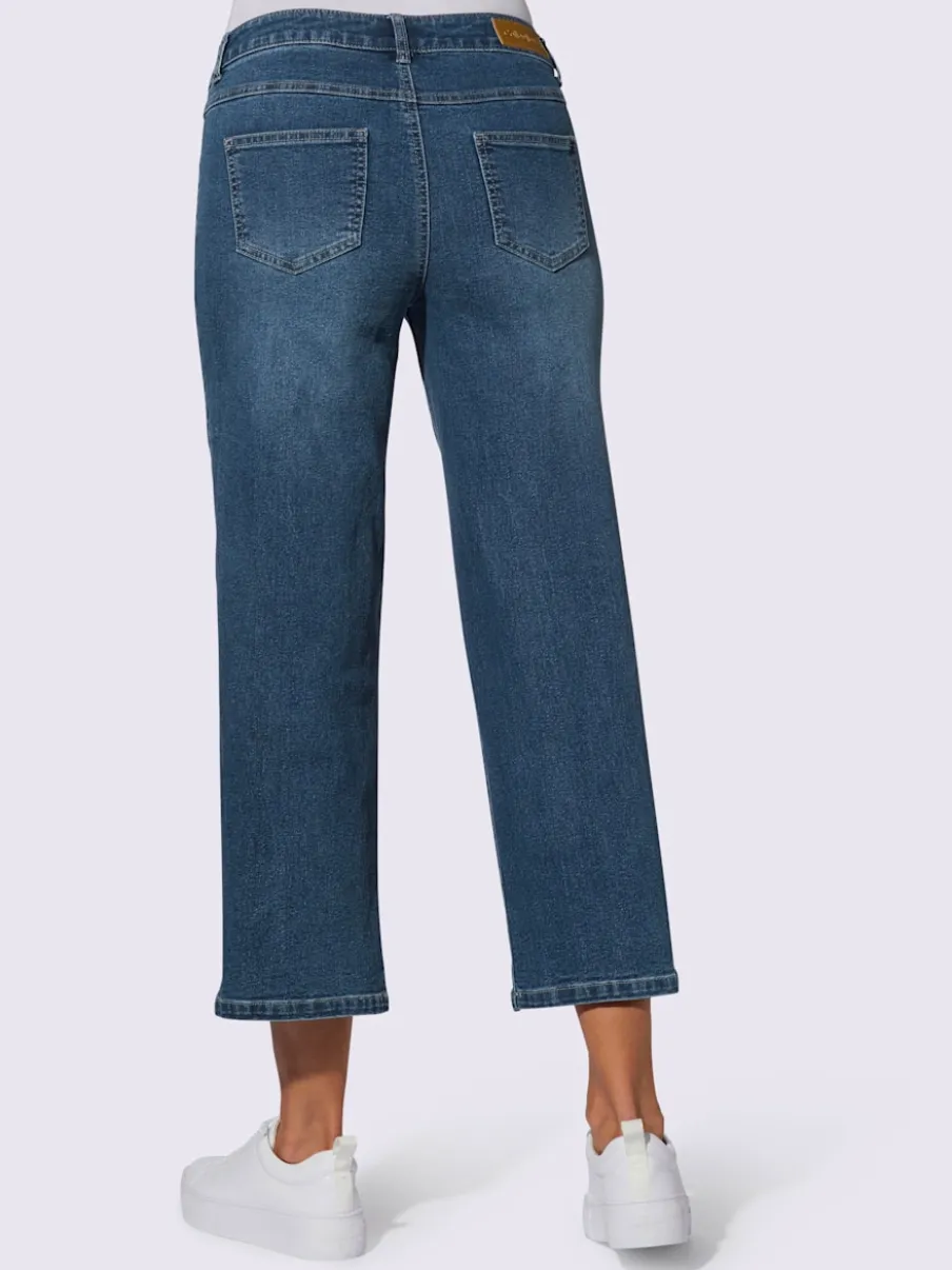 Pantalons larges décontractés en jean avec poches pratiques