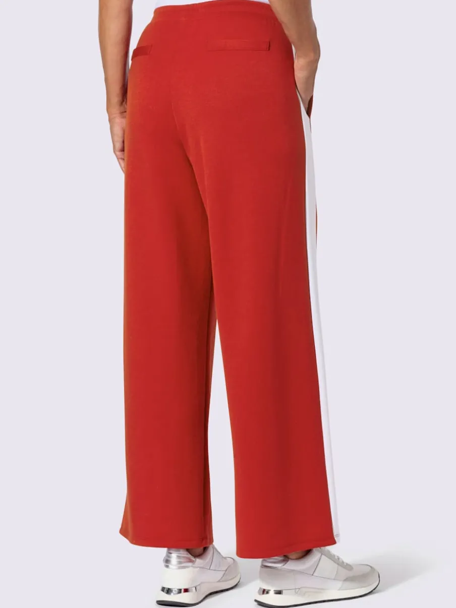 Pantalons larges en jersey avec ceinture élastique et poches