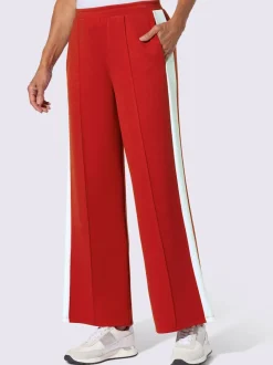 Pantalons larges en jersey avec ceinture élastique et poches