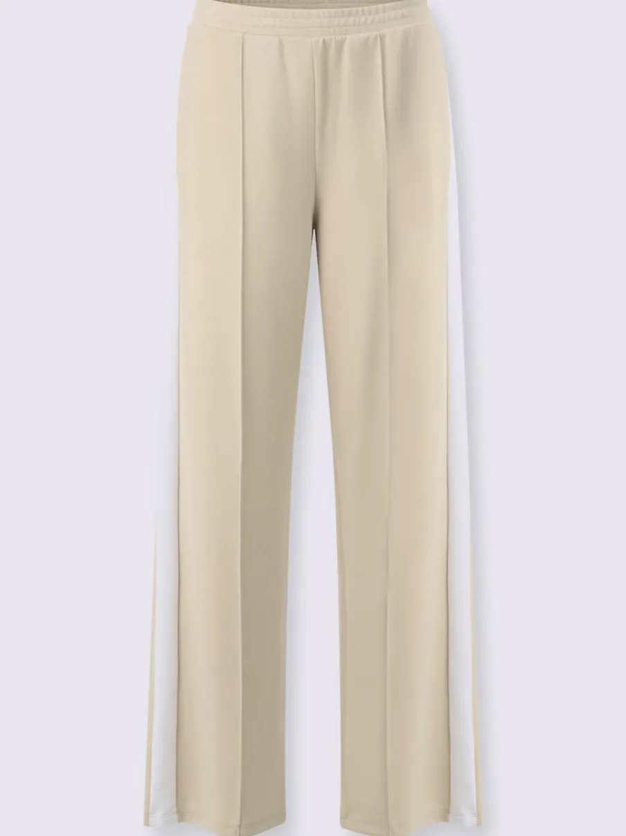 Pantalons larges en jersey avec ceinture élastique et poches