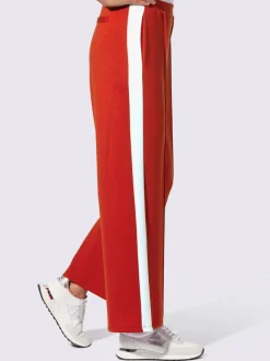 Pantalons larges en jersey avec ceinture élastique et poches