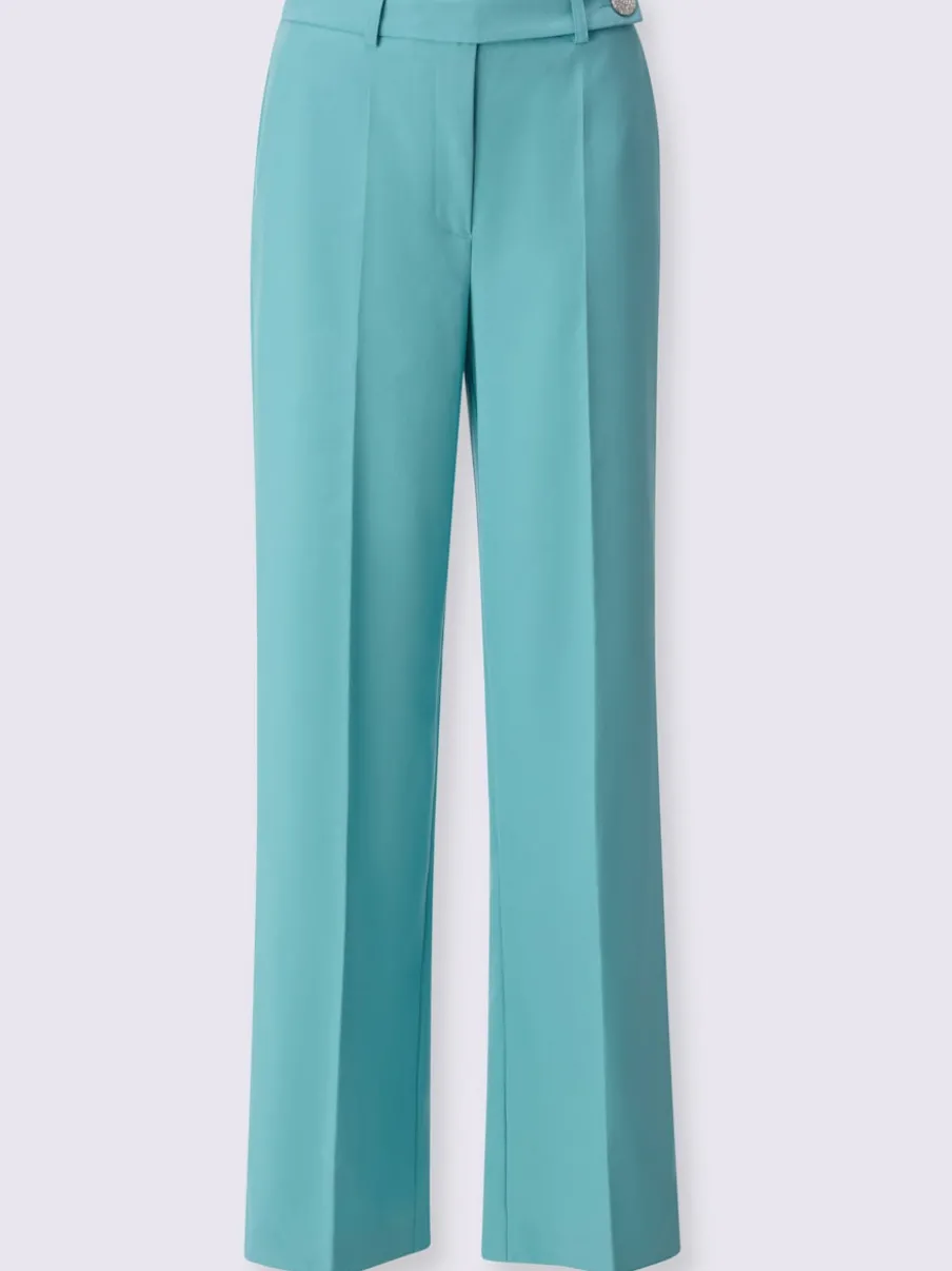 Pantalons larges en mélange de lyocell avec poches