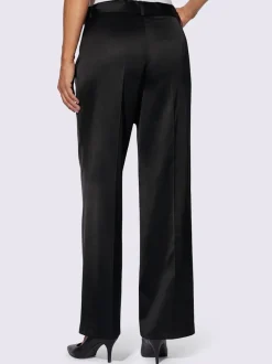 Pantalons larges en satin avec ceinture nouable amovible