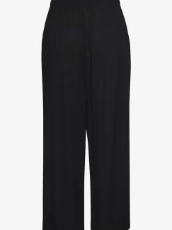 Pantalons larges en viscose avec poches latérales fendues