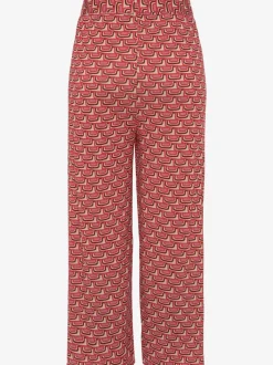 Pantalons larges imprimés en jersey doux à nouer