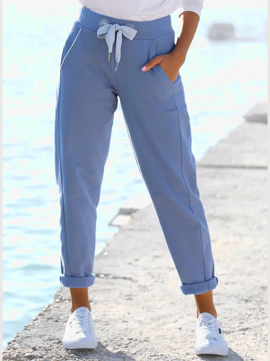 Pantalons molletonnés avec poches latérales et matière douce