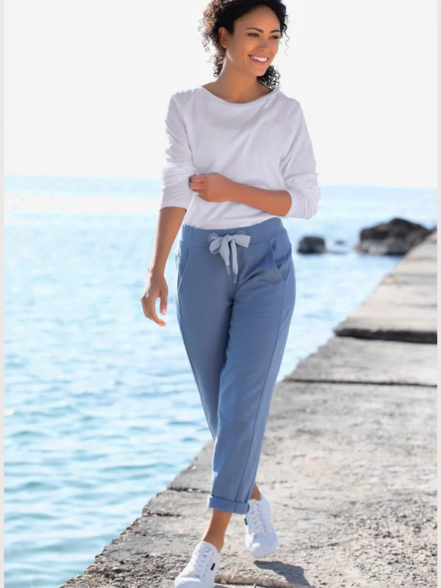 Pantalons molletonnés avec poches latérales et matière douce