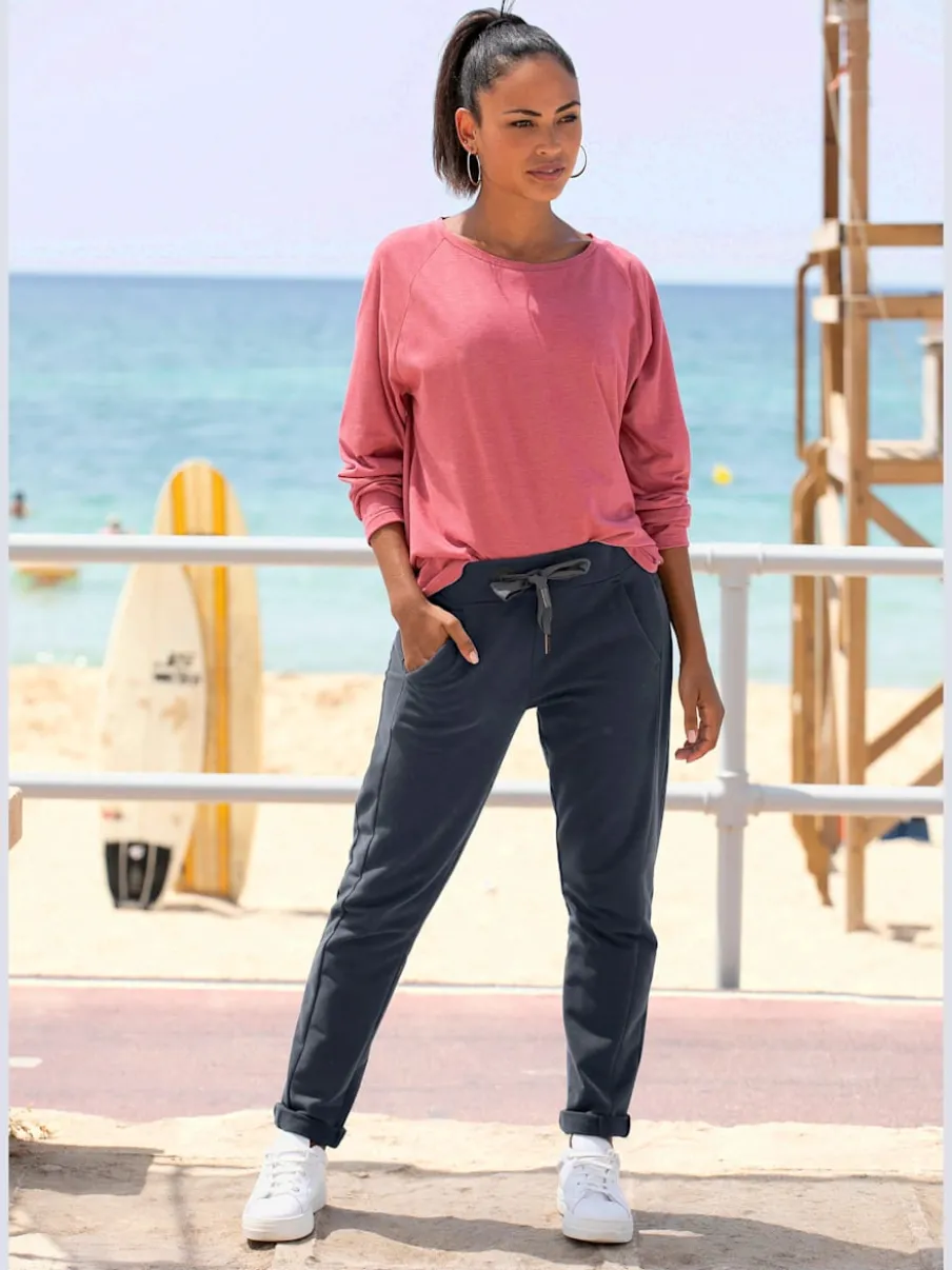 Pantalons molletonnés avec poches latérales et matière douce