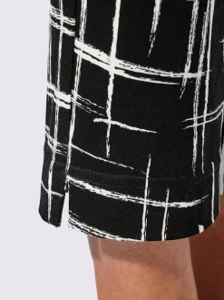 Pantalons 7/8 motifs graphiques avec poches et fentes