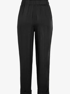 Pantalons paperbag légers avec taille élastique et poches