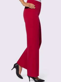 Pantalons plissés avec ceinture gainante en polyester recyclé