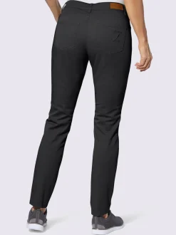 Pantalons 5 poches extensibles avec ceinture gainante fabriqués coton