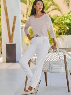 Pantalons près du corps avec petites pierres brillantes