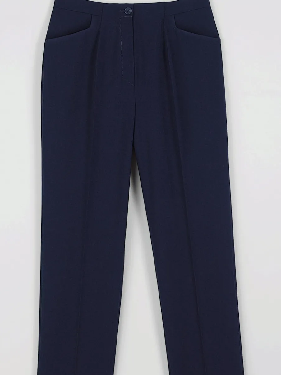 Pantalons silhouette affinée taille élastiquée respirants faciles entretien