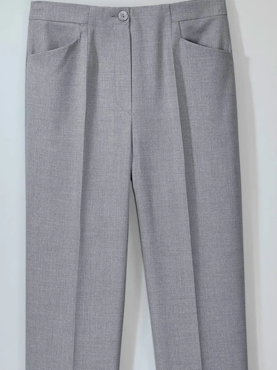 Pantalons silhouette affinée taille élastiquée respirants faciles entretien