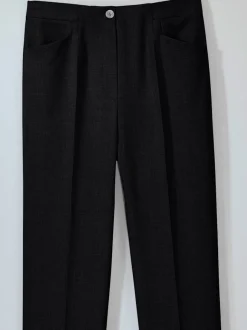 Pantalons silhouette affinée taille élastiquée respirants faciles entretien