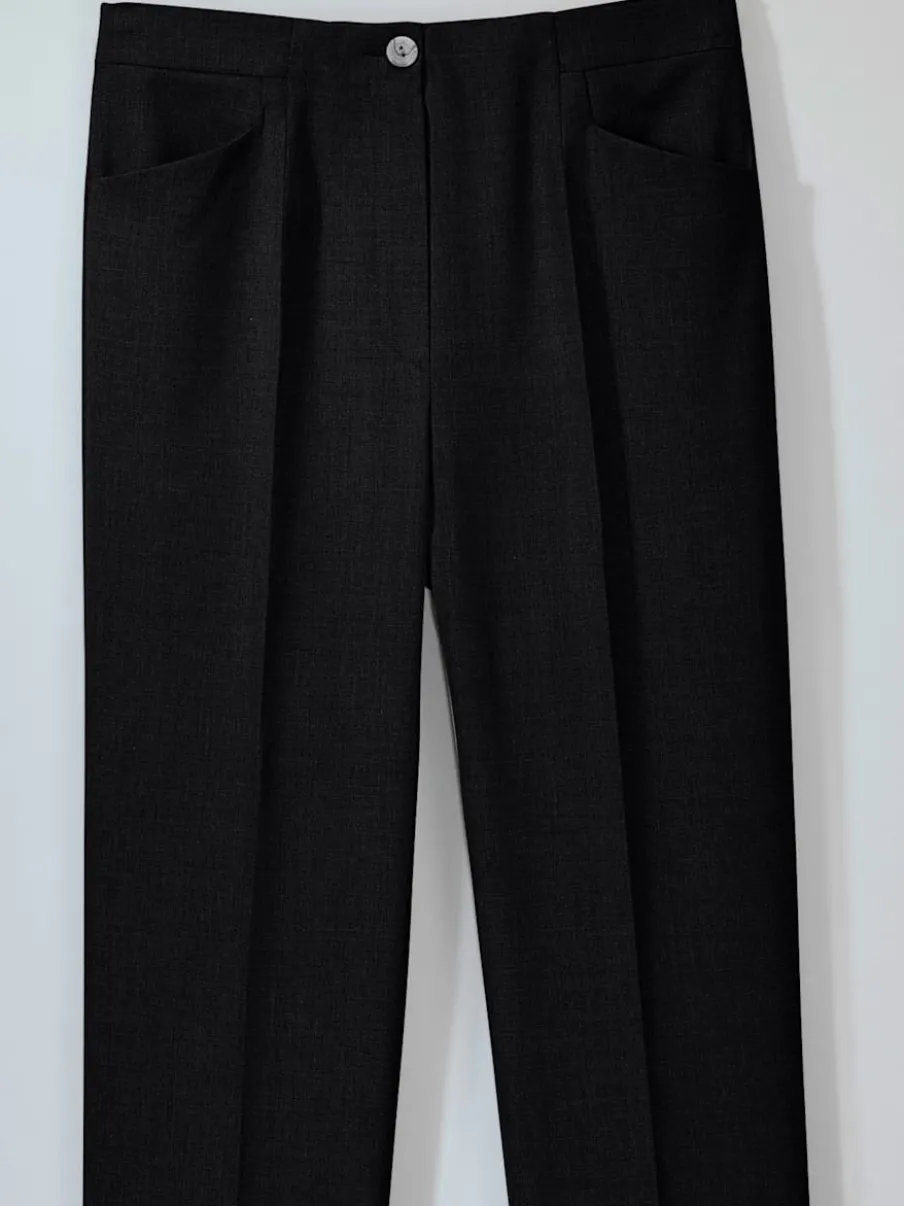 Pantalons silhouette affinée taille élastiquée respirants faciles entretien