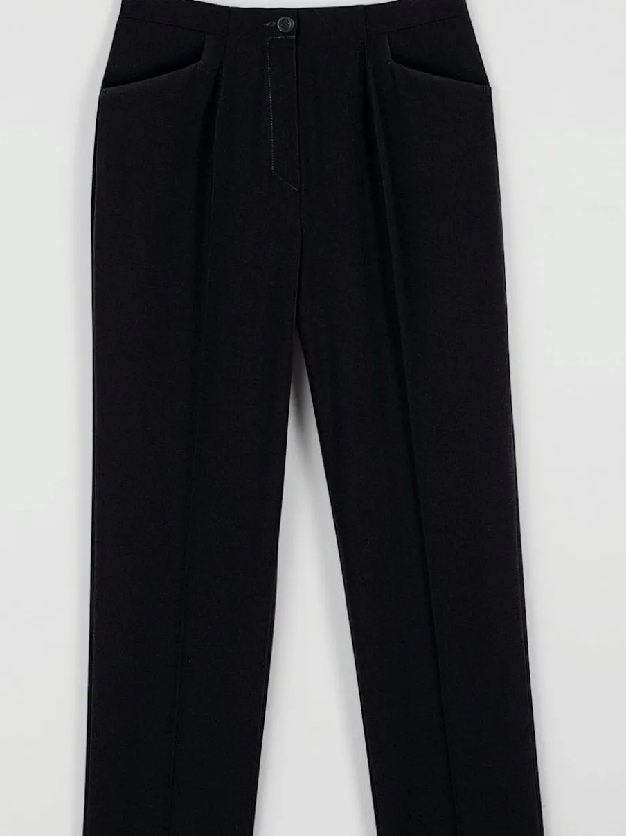 Pantalons silhouette affinée taille élastiquée respirants faciles entretien