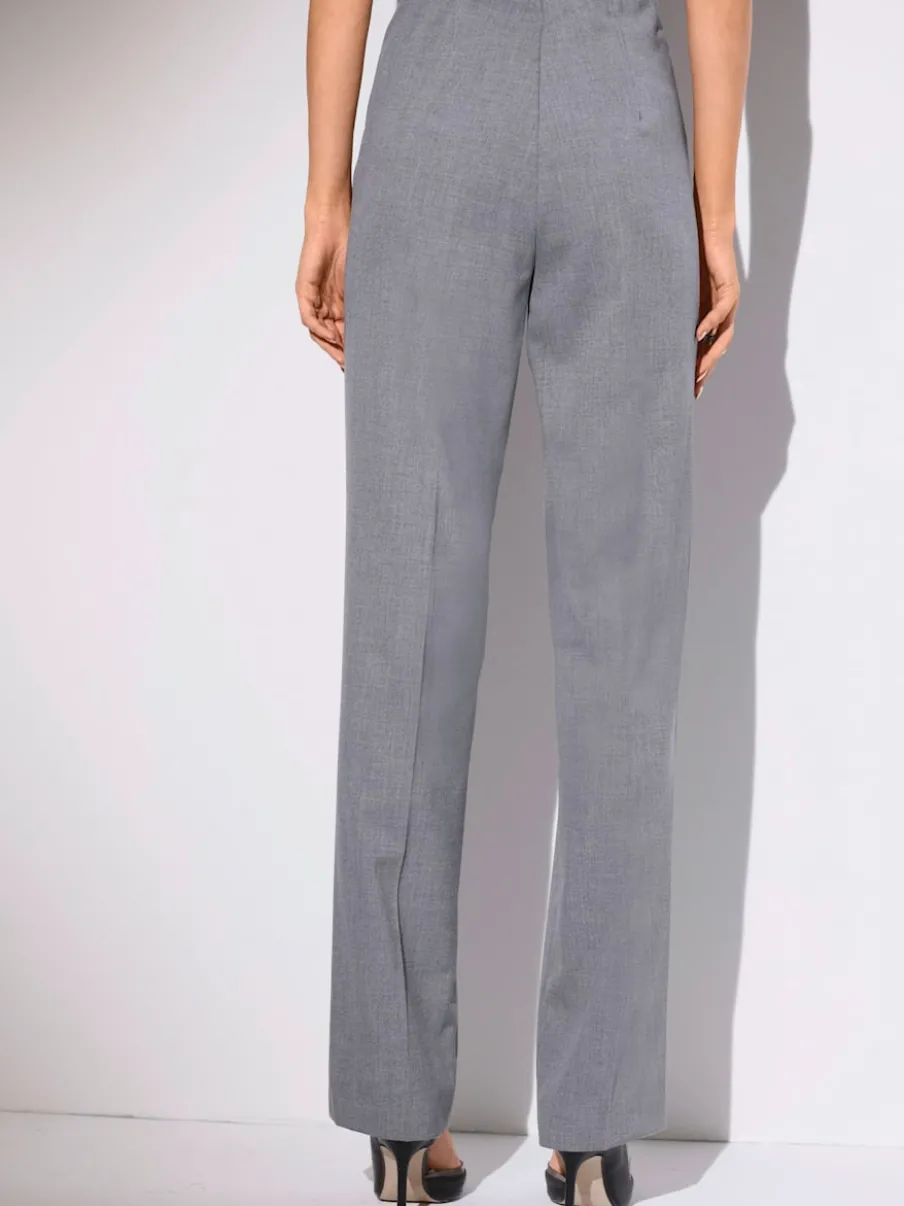 Pantalons silhouette affinée taille élastiquée respirants faciles entretien