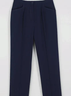 Pantalons silhouette affinée taille élastiquée respirants faciles entretien