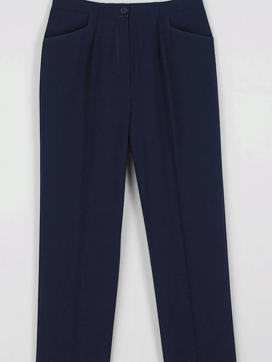 Pantalons silhouette affinée taille élastiquée respirants faciles entretien