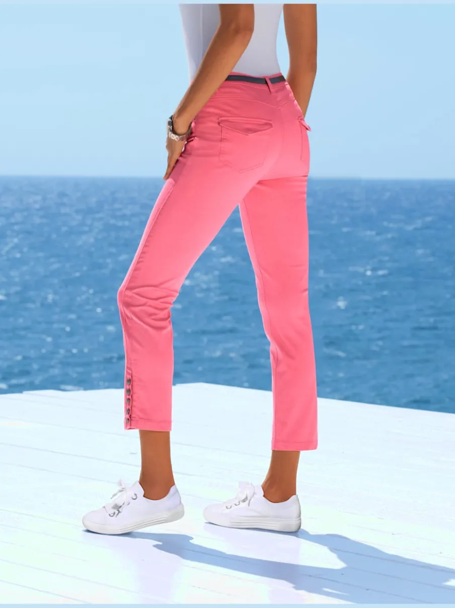 Pantalons skinny cinq poches style décontracté léger