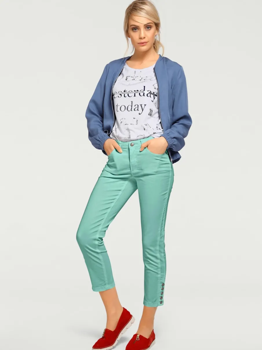 Pantalons skinny cinq poches style décontracté léger