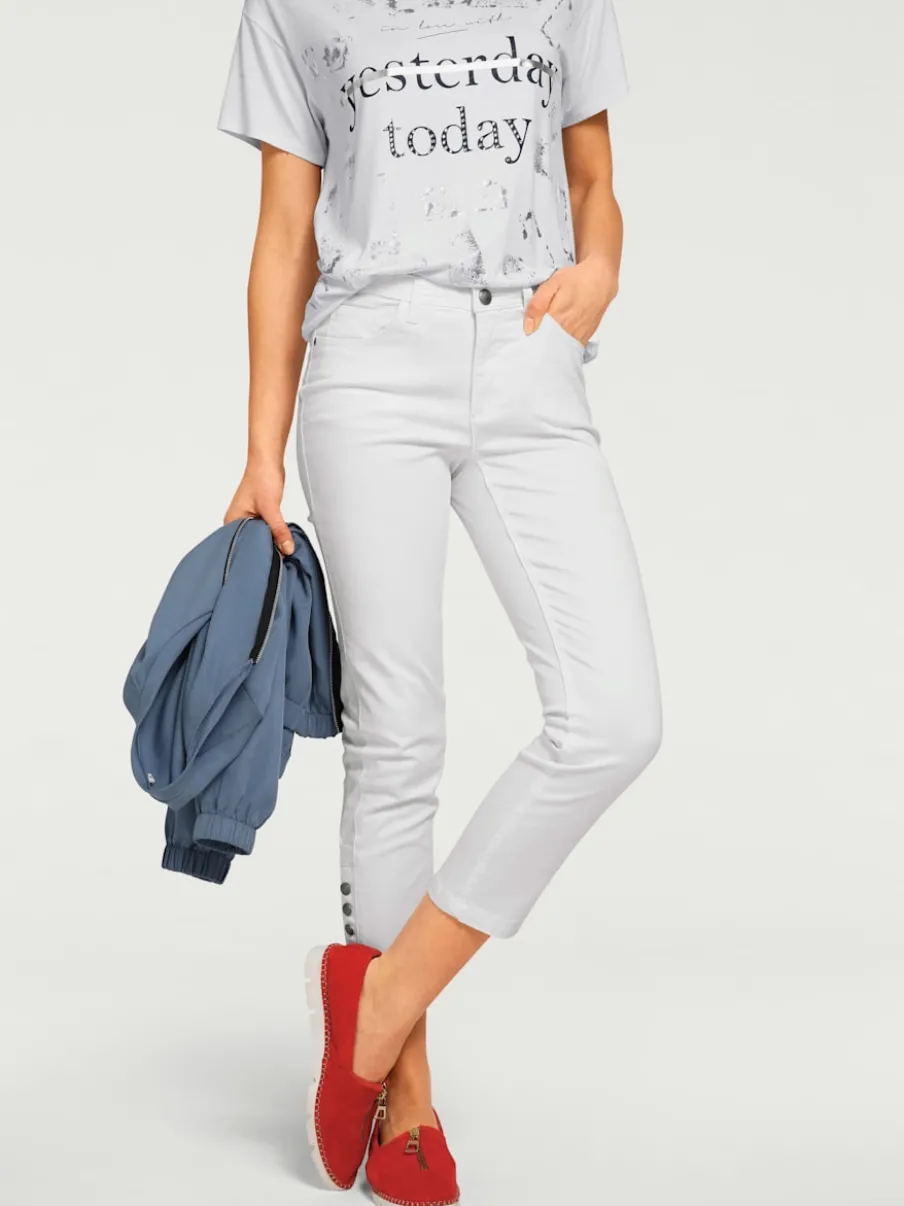 Pantalons skinny cinq poches style décontracté léger