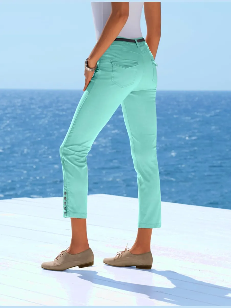 Pantalons skinny cinq poches style décontracté léger