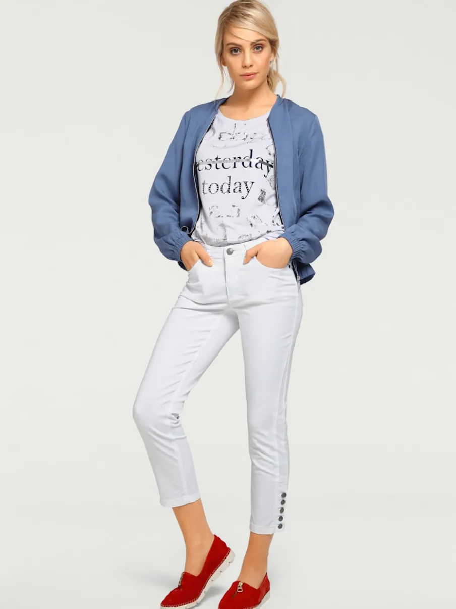 Pantalons skinny cinq poches style décontracté léger