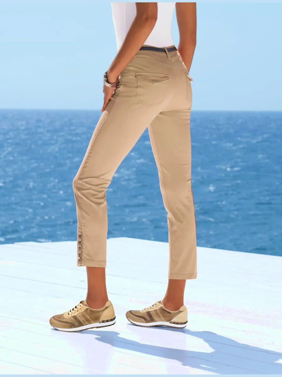 Pantalons skinny cinq poches style décontracté léger