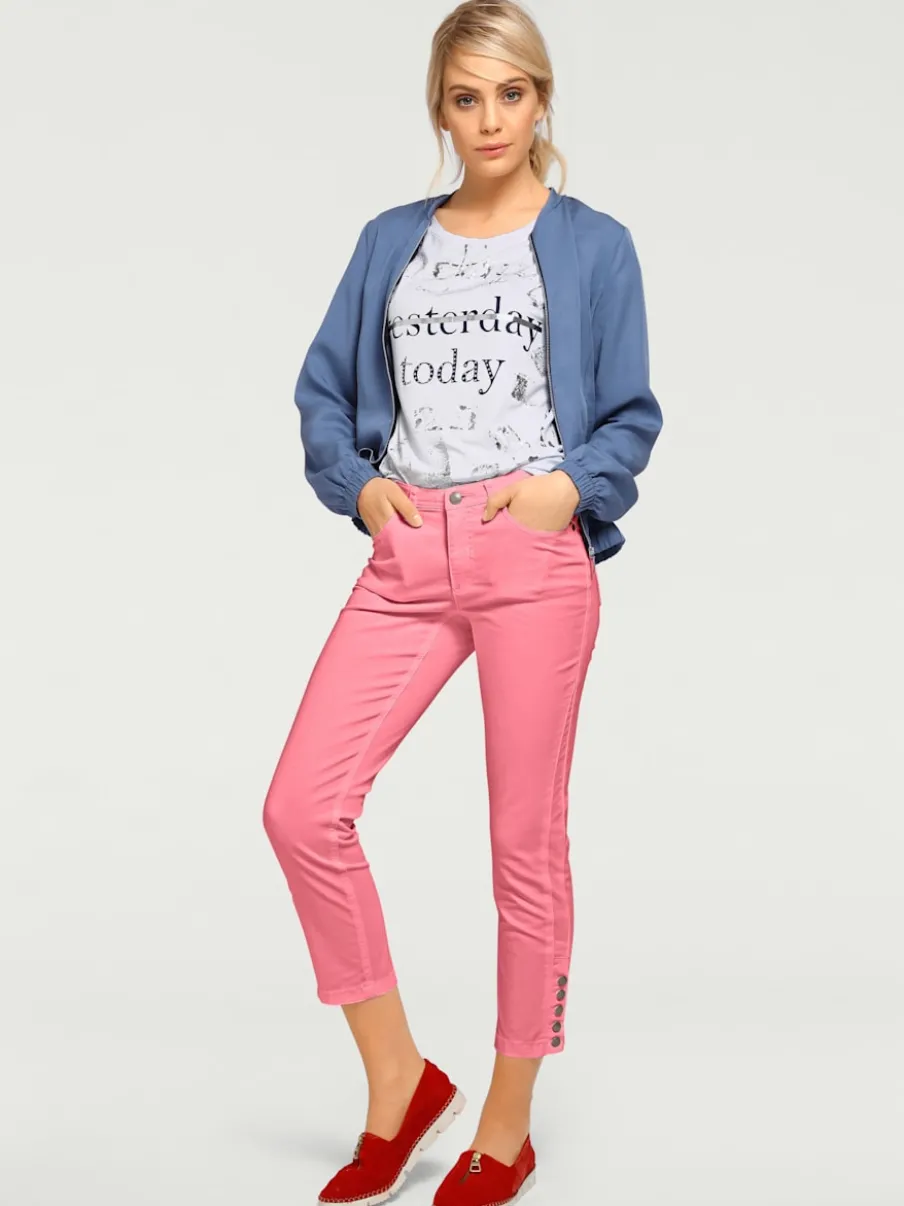 Pantalons skinny cinq poches style décontracté léger