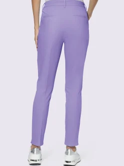 Pantalons skinny extensibles avec poches décoratives et fente
