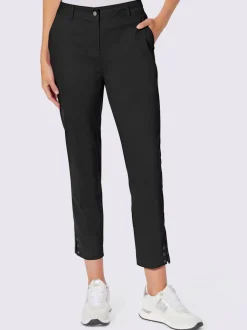 Pantalons structurants avec poches et œillets au bas