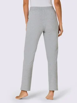 Pantalons sweat avec poches zippées et liens contrastés