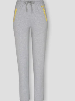 Pantalons sweat avec poches zippées et liens contrastés