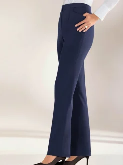 Pantalons taille élastiquée avec ceinture plate discrète